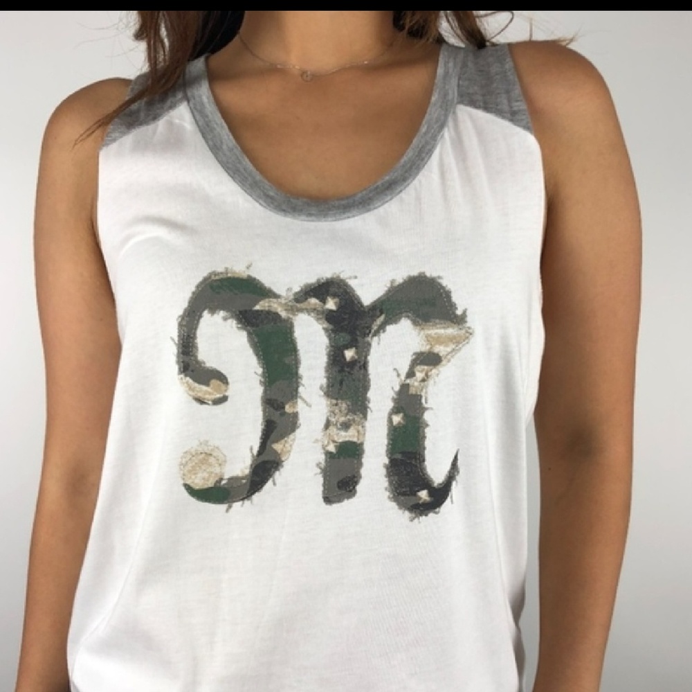 Camo letter tank. Very well made.